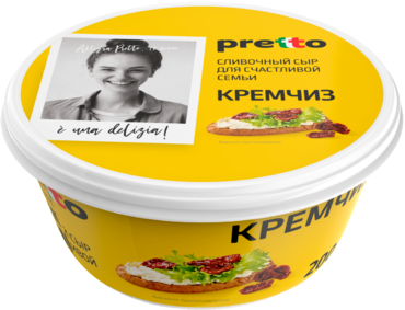 Сыр 75% «Pretto» сливочный Кремчиз, 200 г Сыр 75% «Pretto» сливочный Кремчиз, 200 г