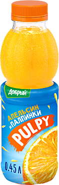 Напиток сокосодержащий «Pulpy» Апельсин, 450 мл