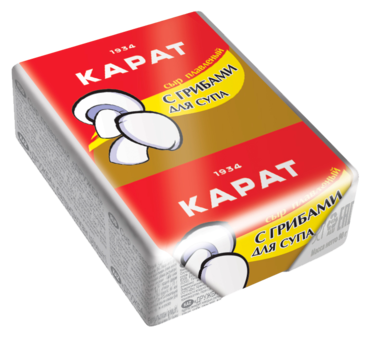 Сыр плавленый 45% «Карат» с грибами для супа, 90 г Сыр плавленый 45% «Карат» с грибами для супа, 90 г