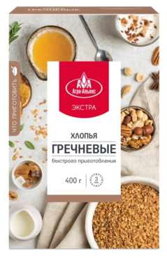 Хлопья «Агро-Альянс» гречневые, 400 г Хлопья «Агро-Альянс» гречневые, 400 г