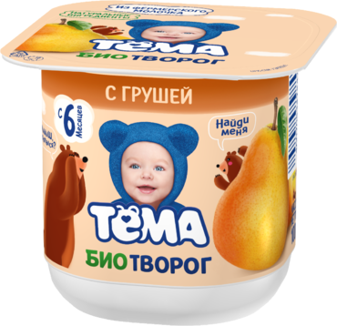 Биотворог 4.2% «Тёма» с грушей, 100 г Биотворог 4.2% «Тёма» с грушей, 100 г