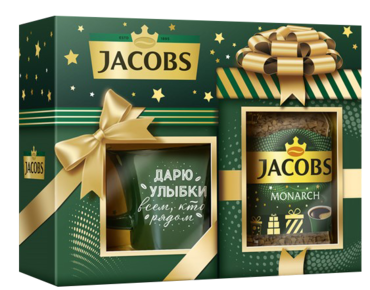 Подарочный набор «Jacobs Monarсh» кофе натуральный растворимый + чашка, 95 г Подарочный набор «Jacobs Monarсh» кофе натуральный растворимый + чашка, 95 г