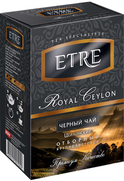 «ETRE», royal Ceylon чай черный цейлонский крупнолистовой, 100 г «ETRE», royal Ceylon чай черный цейлонский крупнолистовой, 100 г