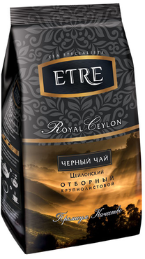«ETRE», royal Ceylon чай черный цейлонский крупнолистовой, 200 г «ETRE», royal Ceylon чай черный цейлонский крупнолистовой, 200 г