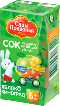 Сок «Сады Придонья» Яблоко-виноград, 125 мл Сок «Сады Придонья» Яблоко-виноград, 125 мл