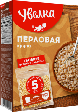 Крупа перловая «Увелка» 5 пакетиков, 400 г Крупа перловая «Увелка» 5 пакетиков, 400 г
