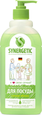 Средство для мытья посуды «SYNERGETIC» Сочное яблоко, 500 мл Средство для мытья посуды «SYNERGETIC» Сочное яблоко, 500 мл