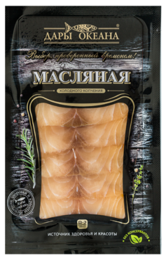 Масляная рыба «Дары океана» холодного копчения, 100 г Масляная рыба «Дары океана» холодного копчения, 100 г