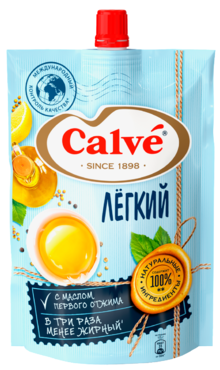 Майонезный соус «Calve» Легкий, 400 г Майонезный соус «Calve» Легкий, 400 г