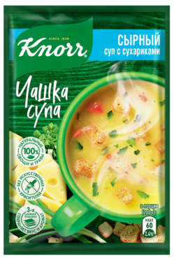 Суп сырный «Knorr Чашка супа» с сухариками, 15 г Суп сырный «Knorr Чашка супа» с сухариками, 15 г