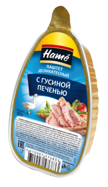 Паштет «Hame» деликатесный из гусиной печени, 105 г Паштет «Hame» деликатесный из гусиной печени, 105 г
