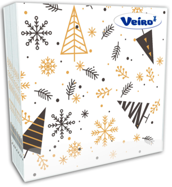 Салфетки «Veiro» однослойные, с рисунком, 50 шт Салфетки «Veiro» однослойные, с рисунком, 50 шт