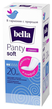 Ежедневные прокладки «Bella» Panty soft classic, 20 штук Ежедневные прокладки «Bella» Panty soft classic, 20 штук