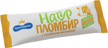 Натур пломбир «Гроспирон» Топленое молоко, 450 г Натур пломбир «Гроспирон» Топленое молоко, 450 г