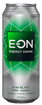Энергетический напиток «E-On» киви-ананас, 450 мл