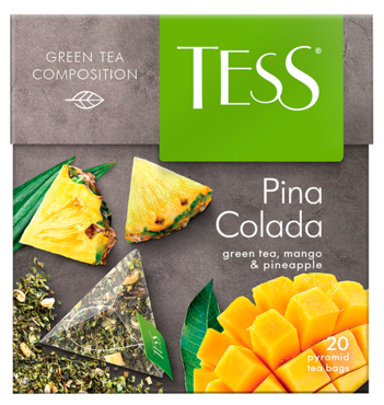 Чай зеленый «Tess» Pina Colada, 20 пакетиков Чай зеленый «Tess» Pina Colada, 20 пакетиков