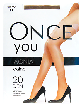 Колготки женские «Once You» Agnia 20 den, daino, размер 4