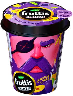 Коктейль йогуртный 2.5% «Fruttis» Ромовая слива, 265 г Коктейль йогуртный 2.5% «Fruttis» Ромовая слива, 265 г
