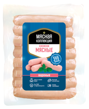 Сосиски «Мясная коллекция» Мясные, 390 г Сосиски «Мясная коллекция» Мясные, 390 г