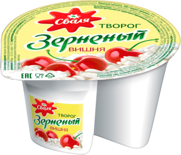 Творог зерненый 5% «Сваля» Вишня, 130 г Творог зерненый 5% «Сваля» Вишня, 130 г