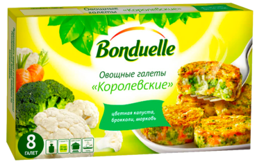 Овощные галеты «Bonduelle» Королевские, 300 г Овощные галеты «Bonduelle» Королевские, 300 г
