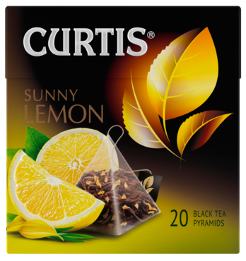 Чай черный «Curtis» Sunny Lemon, 20 пирамидок, 34 г Чай черный «Curtis» Sunny Lemon, 20 пирамидок, 34 г