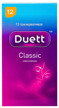 Презервативы «Duett» Классические, 12шт Презервативы «Duett» Классические, 12шт