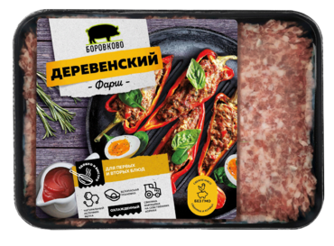 Фарш «Боровково» Деревенский, 400 г Фарш «Боровково» Деревенский, 400 г