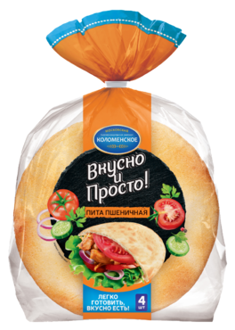 Пита пшеничная «Коломенский» Для завтраков, перекусов и праздничных закусок, 320 г Пита пшеничная «Коломенский» Для завтраков, перекусов и праздничных закусок, 320 г