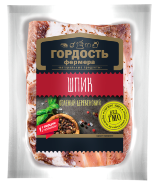 Шпик деревенский «Гордость фермера» соленый, 0,2 - 0,6кг Шпик деревенский «Гордость фермера» соленый, 0,2 - 0,6кг