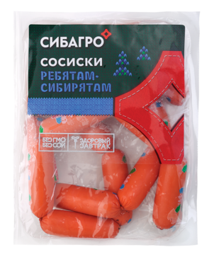 Сосиски «СибАгро» Ребятам сибирятам, 330 г Сосиски «СибАгро» Ребятам сибирятам, 330 г