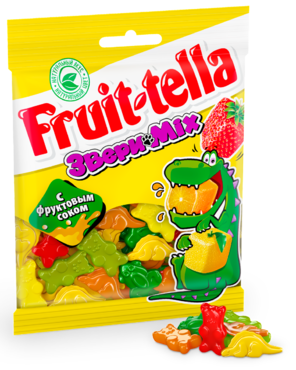Жевательный мармелад «Fruittella» Звери MIX, 70 г Жевательный мармелад «Fruittella» Звери MIX, 70 г