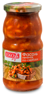 Фасоль «EKO» печеная по-сербски, 510 г Фасоль «EKO» печеная по-сербски, 510 г