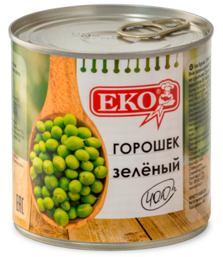 Горошек «EKO» высший сорт, 400 г Горошек «EKO» высший сорт, 400 г