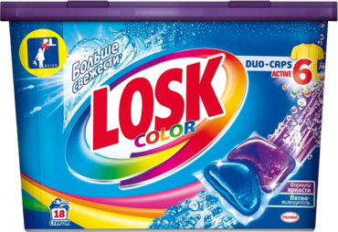 Капсулы для стирки «Losk» Color, 18шт Капсулы для стирки «Losk» Color, 18шт