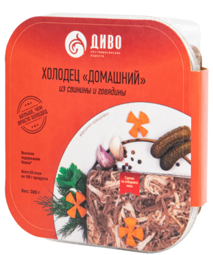 Холодец домашний «Диво» свинина-говядина, 300 г Холодец домашний «Диво» свинина-говядина, 300 г