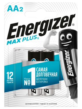 Батарейки «Energizer» Max Plus AA/E91 2шт Батарейки «Energizer» Max Plus AA/E91 2шт