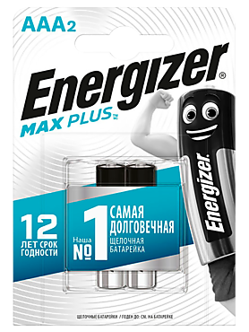 Батарейки «Energizer» Max Plus AAА/E92 2шт