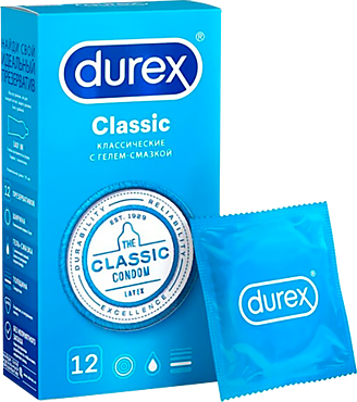 Презервативы «Durex» Classic, 12шт