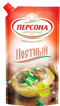 Майонезный соус «Персона» Постный, 200 мл Майонезный соус «Персона» Постный, 200 мл