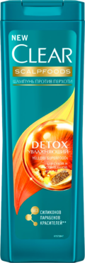 Шампунь «Clear» Detox, против перхоти, 200 мл Шампунь «Clear» Detox, против перхоти, 200 мл