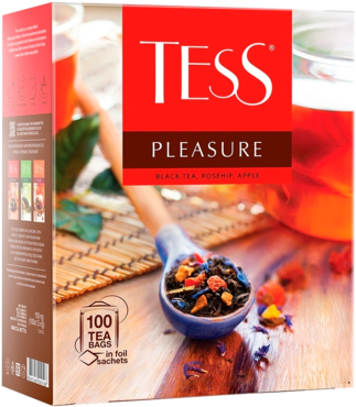 Чай черный «Tess» Pleasure, 100 пакетиков Чай черный «Tess» Pleasure, 100 пакетиков