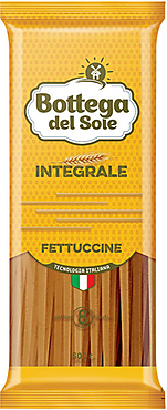 «Bottega del Sole», макаронные изделия «Фетучини», цельнозерновые, 500 г