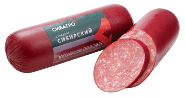 Сервелат «СибАгро» Сибирский, варено-копченый, 350 г Сервелат «СибАгро» Сибирский, варено-копченый, 350 г
