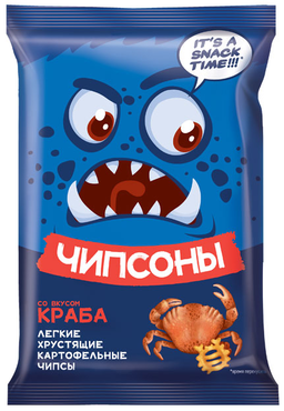 «Чипсоны», чипсы со вкусом краба, 40 г «Чипсоны», чипсы со вкусом краба, 40 г