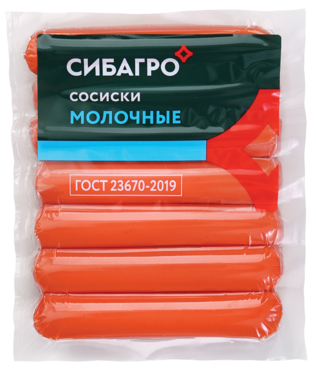 Сосиски «СибАгро» Молочные, 420 г Сосиски «СибАгро» Молочные, 420 г
