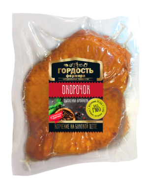 Окорочок куриный «Гордость фермера» копчено-вареный, 0,7 - 1,2кг Окорочок куриный «Гордость фермера» копчено-вареный, 0,7 - 1,2кг
