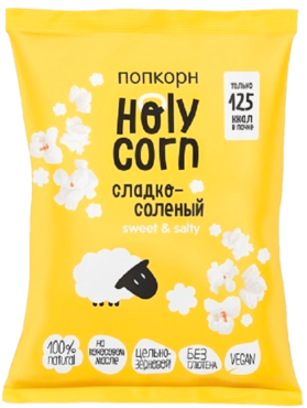 Попкорн «Holy Corn» Сладко-соленый, 30 г Попкорн «Holy Corn» Сладко-соленый, 30 г