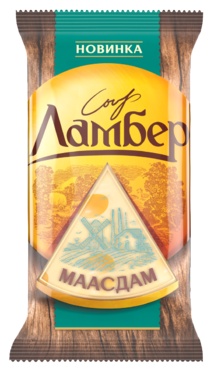 Сыр 45% «Ламбер» Маасдам, 180 г Сыр 45% «Ламбер» Маасдам, 180 г