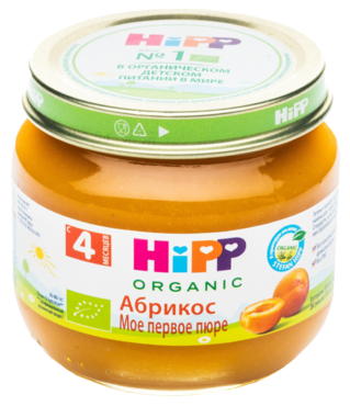 Фруктовое пюре «HIPP» Абрикос, 80 г Фруктовое пюре «HIPP» Абрикос, 80 г